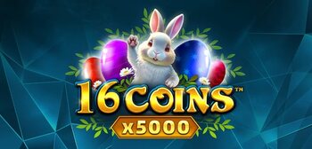 Play 16 Coins x5000 Easter Jackpots at ICE36