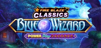 Play Fire Blaze Blue Wizard PowerPlay Jackpot at ICE36