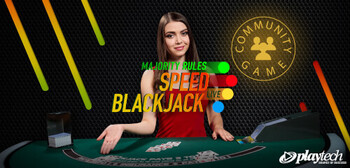 Play Live Majority Rules Speed Blackjack By PlayTech at ICE36