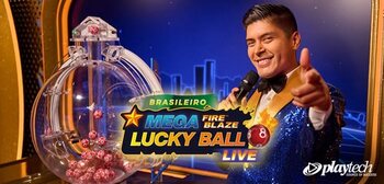 Play Mega Fire Blaze Lucky Ball Brasileiro at ICE36
