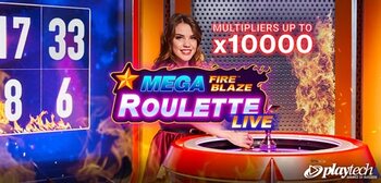 Play Mega Fire Blaze Roulette at ICE36