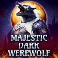 Majestic dark werewolf