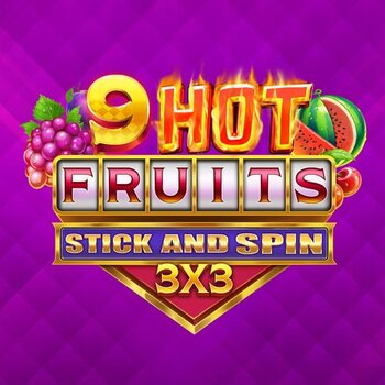 Play 9 Hot Fruits Stick and Spin 3x3 at ICE36