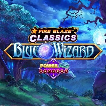 Play Fire Blaze Blue Wizard PowerPlay Jackpot at ICE36