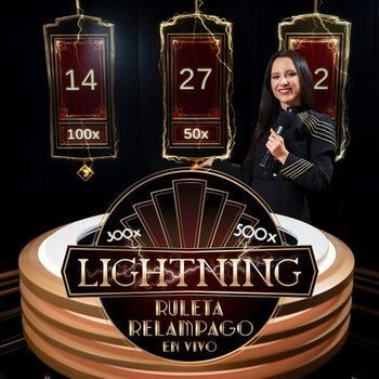 Ruleta relámpago en vivo como un casino real