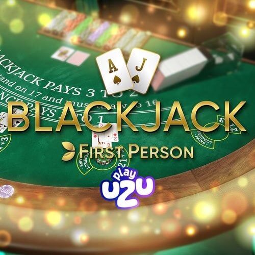 Captura de pantalla del juego First Person Blackjack en la app de PlayUzu