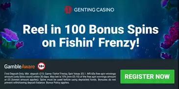 100 bonus spins on fishin frenzy