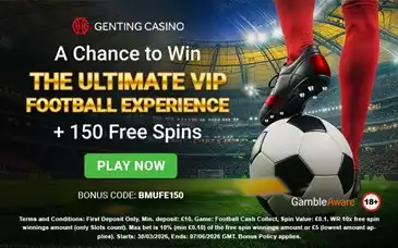 et 150 Free Spins + a Chance to Win the Ultimate VIP Football Experience