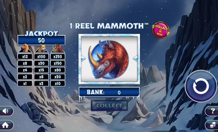 1-reel-mammoth-game-screen