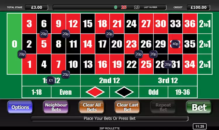 20p roulette in-game previews