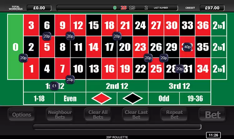 20p roulette in-game previews
