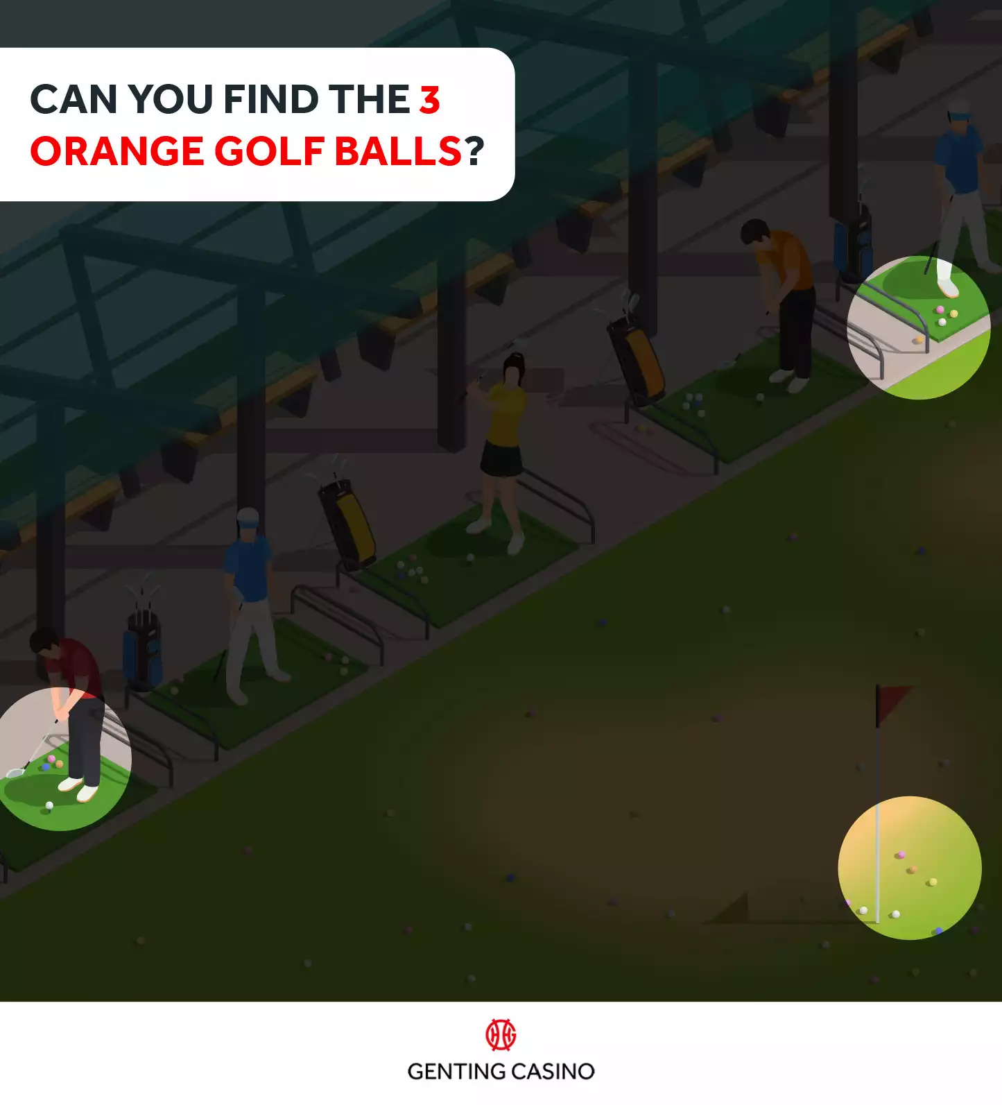 3 Orange Golf Balls Answers
