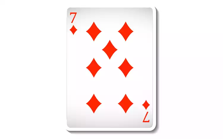 7 of diamonds card