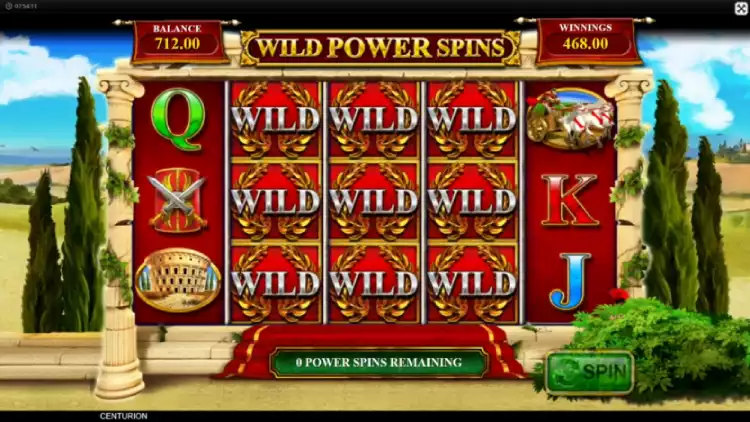 Slingo Centurion - Wild Power Spins Feature