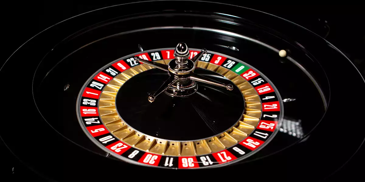 Close-up-of-a-European-roulette-wheel