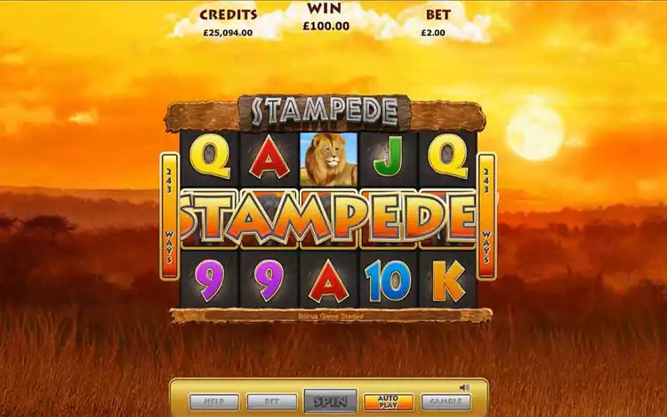 Stampede - Free Spin Feature