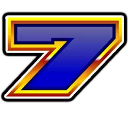 Golden Winner slot symbols - Blue 7