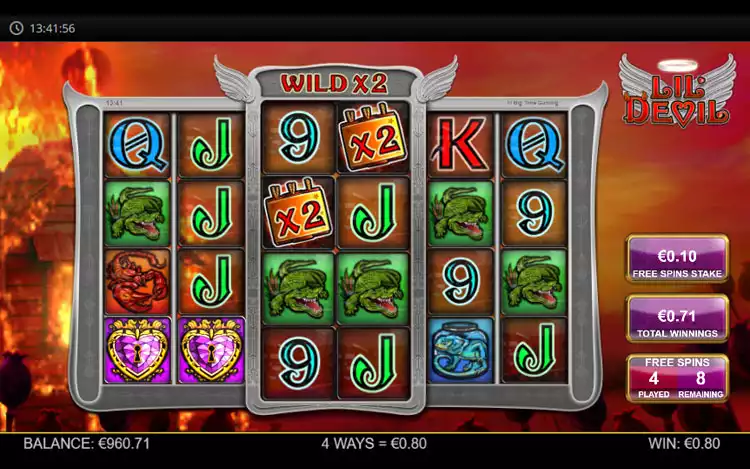 Lil' Devil Slot - Dynamite Free Spin Feature