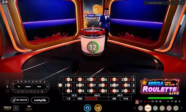 Mega-Fire-Blaze-Gamescreen-with-Dealer