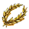 Victorious - Golden Laurel Wreath symbol