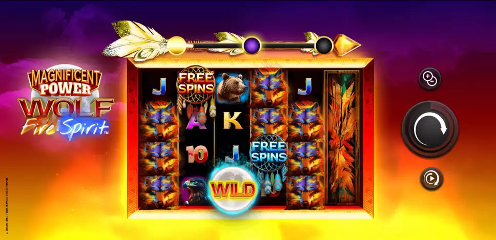 New Slots - Magnificent Power Wolf Fire Spirit