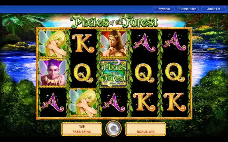Pixies of the Forest Slot - Free Spin Feature