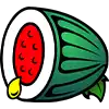 Super Graphics Upside Down - Watermelon