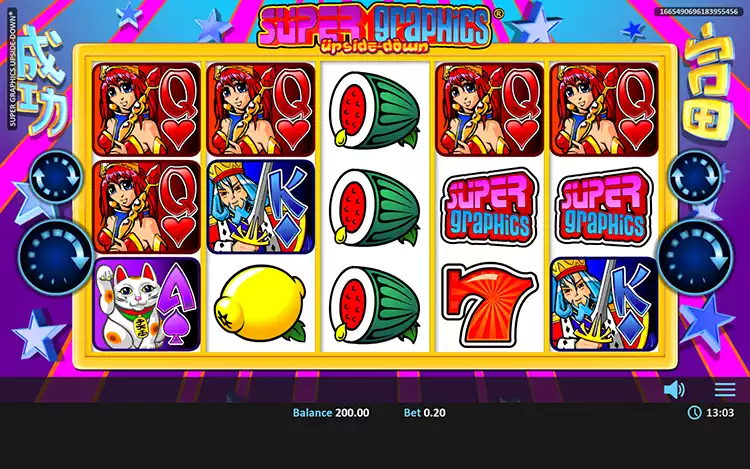 Super Graphics Upside Down Slot