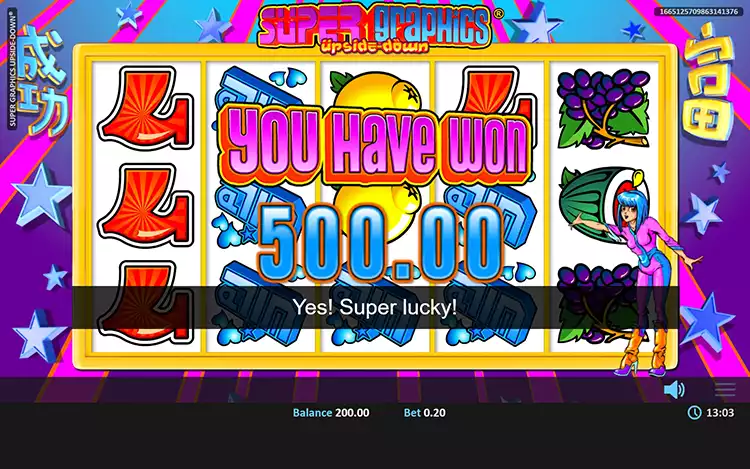 Super Graphics Upside Down Slot