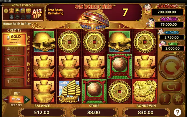 88 Fortunes - Free Spins