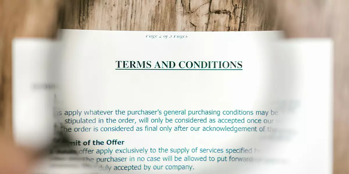 terms and conditions
