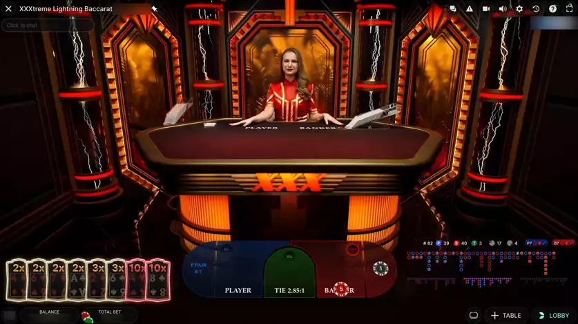 xxxtreme-lightning-baccarat-gameplay