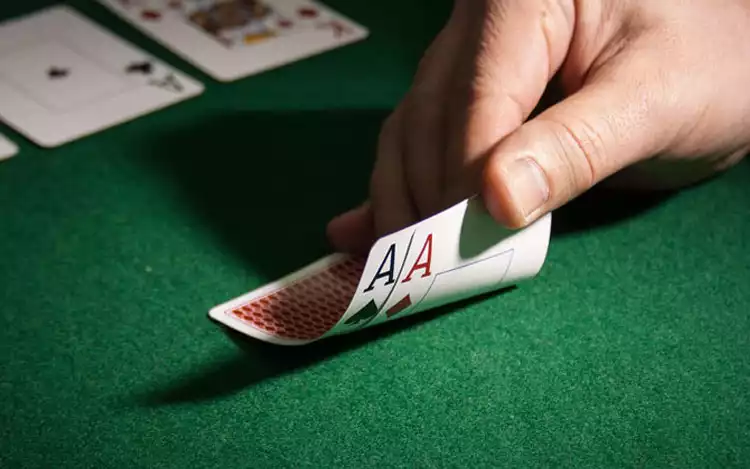 two ace cards being revealed