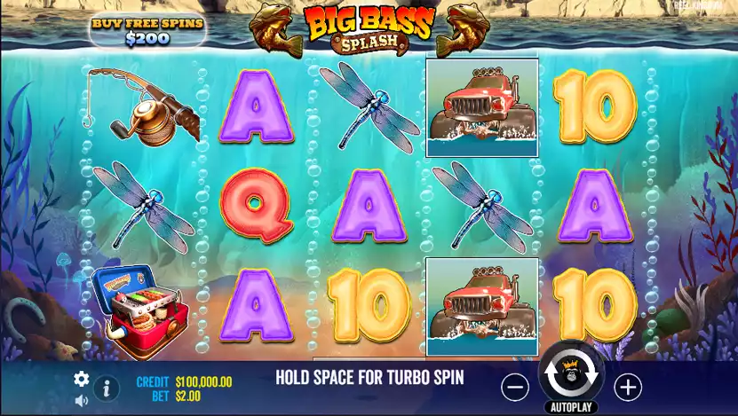big bass splash game screen