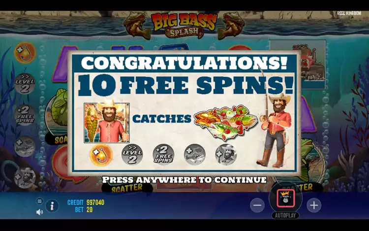 big bass splash slot game preview