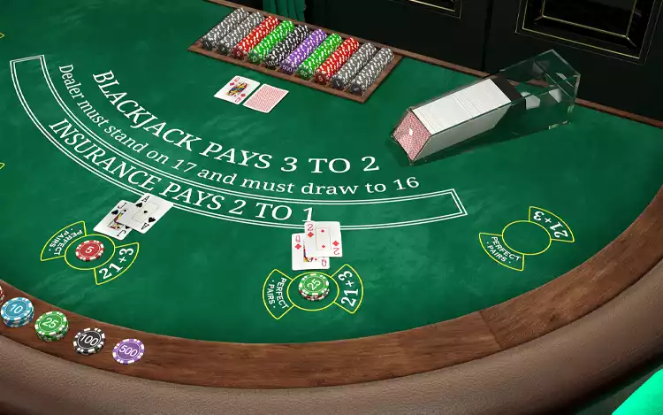 blackjack table