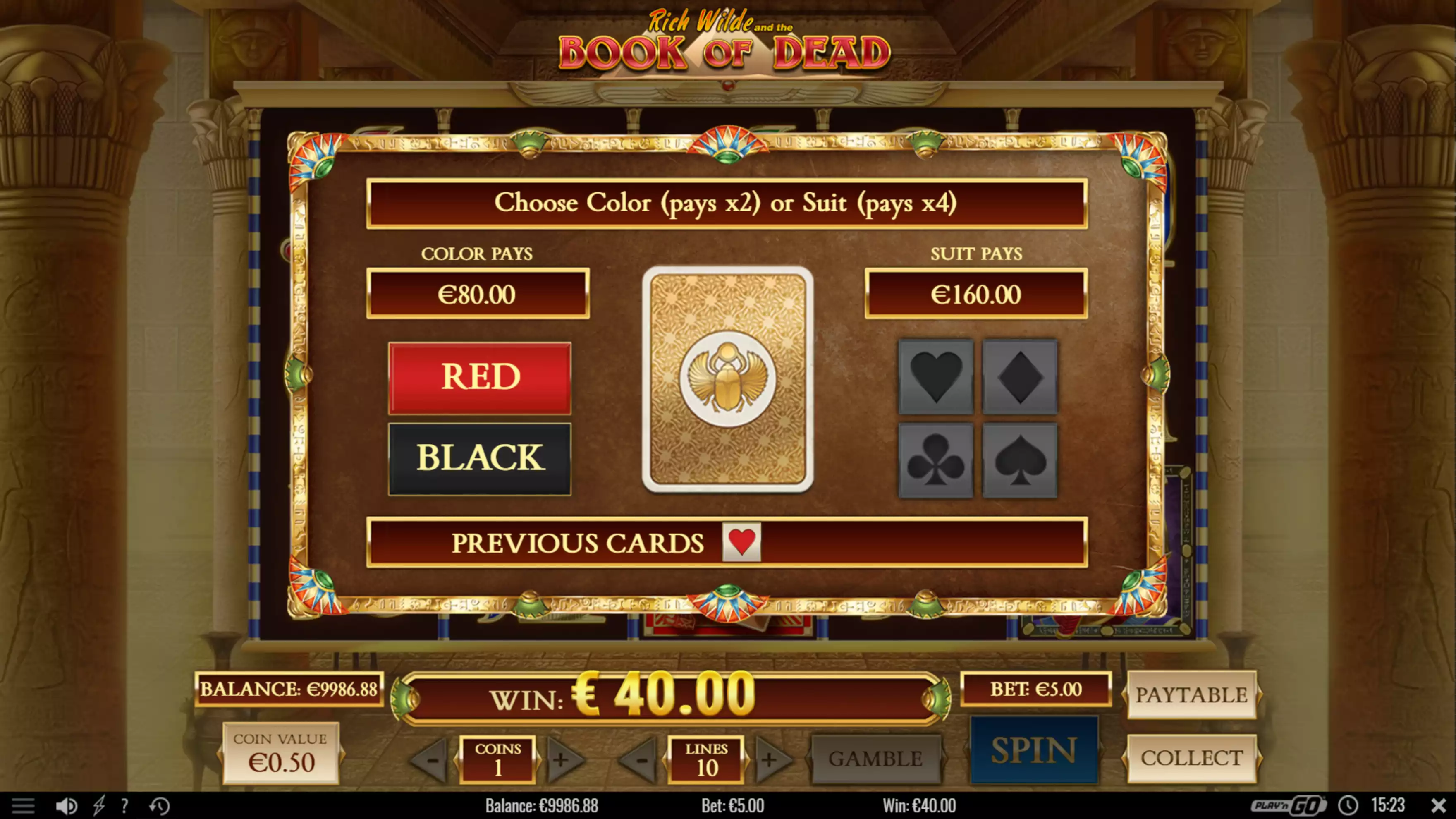 book of dead slot in-game preview
