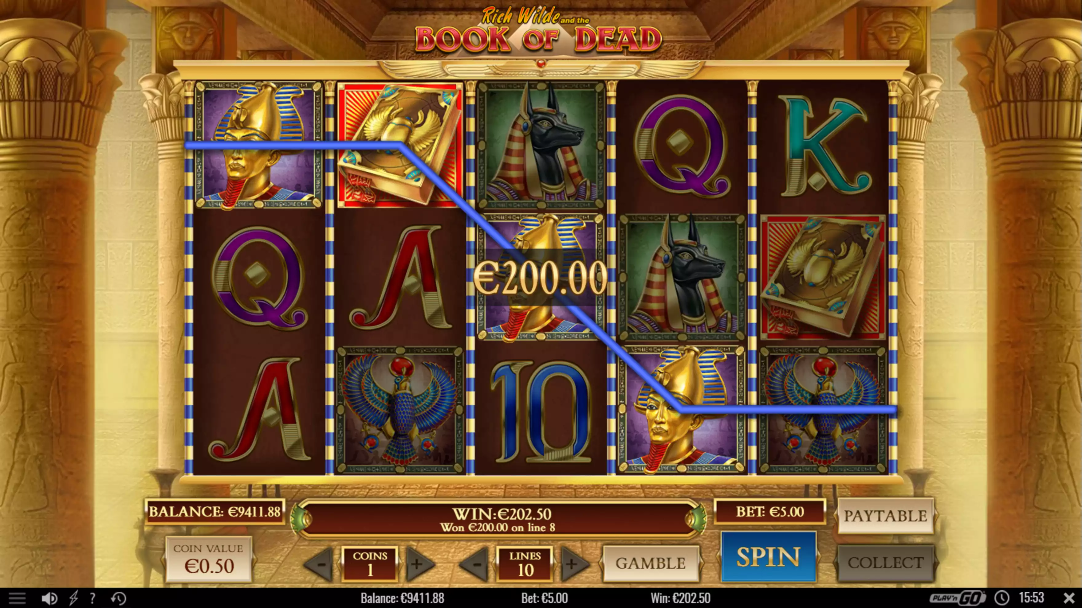 book of dead slot in-game preview