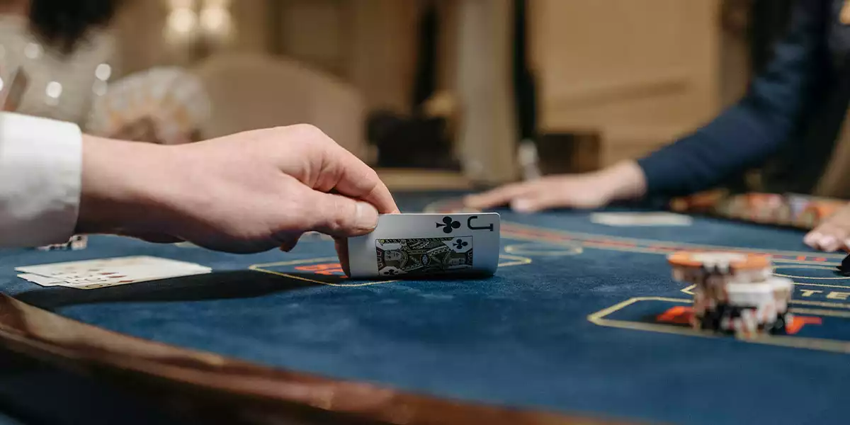 casino card and table gameplay