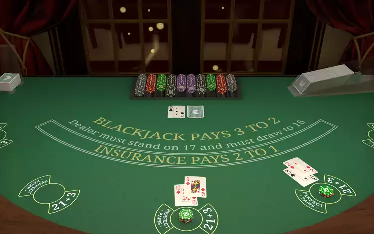casino blackjack table