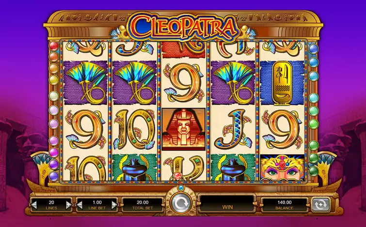 cleopatra reels spinning