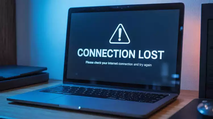 connection-lost-screen-on-laptop