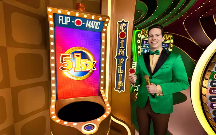 crazy time coin flip bonus feature