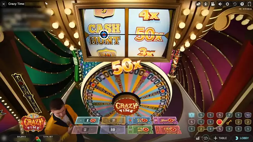 crazy time live gameplay