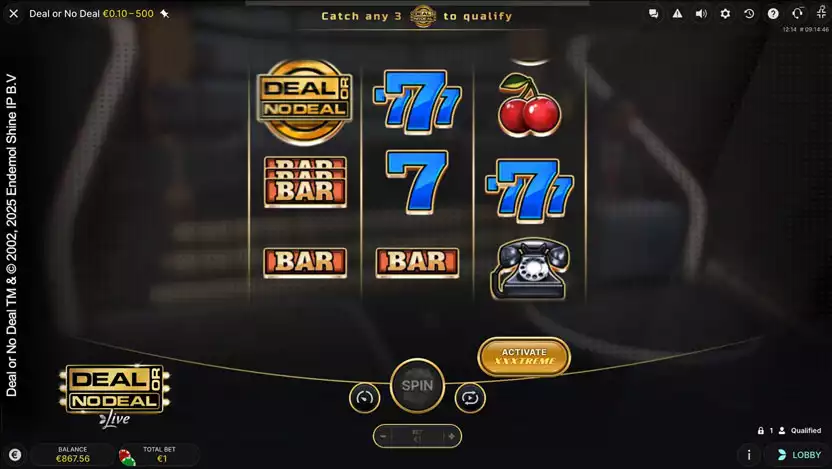 deal or no deal live qualifier slot