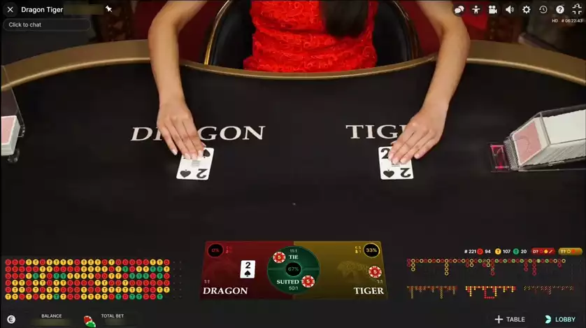 dragon tiger gameplay