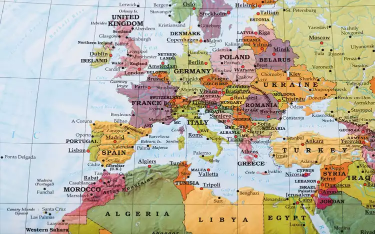 europe map