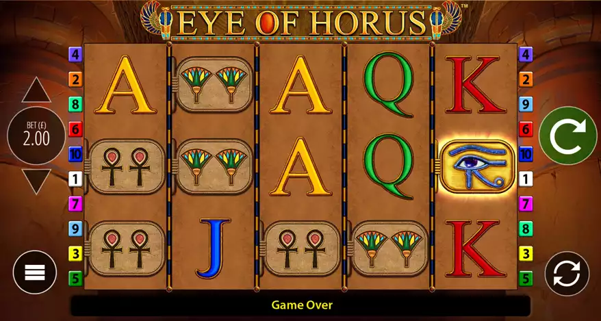eye of horus reel screen