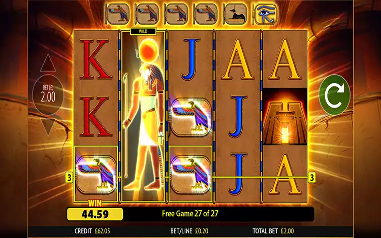 eye of horus slot in-game preview