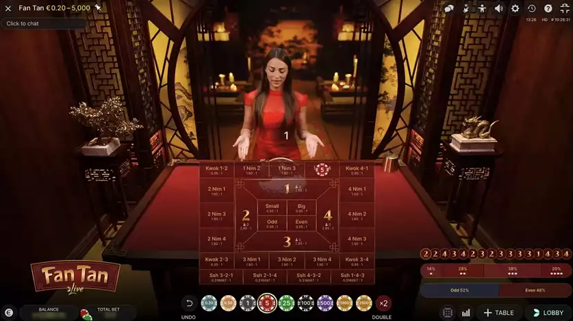 fan tan live gameplay - advanced playing view
